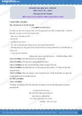 Đề thi học kì 2 Văn 8 - Đề số 8